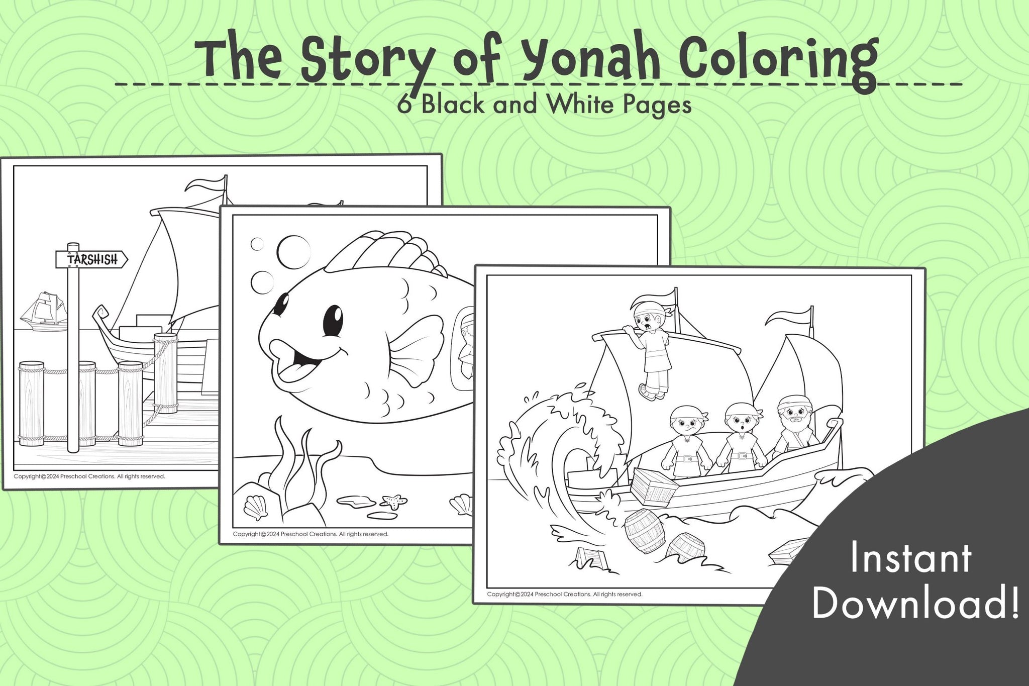 Story of Yonah Coloring Pages
